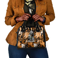 Rosa Parks Shoulder Handbag Sepia Collage Design Civil Rights Icon I Believe There Is Only One Race Quote - Wonder Print Shop