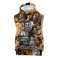 Rosa Parks Sleeveless Hoodie Sepia Collage Design Civil Rights Icon I Believe There Is Only One Race Quote - Wonder Print Shop