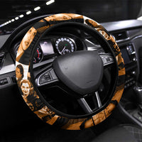 Rosa Parks Steering Wheel Cover Sepia Collage Design Civil Rights Icon I Believe There Is Only One Race Quote - Wonder Print Shop