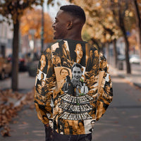 Rosa Parks Sweatshirt Sepia Collage Design Civil Rights Icon I Believe There Is Only One Race Quote - Wonder Print Shop