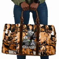 Rosa Parks Travel Bag Sepia Collage Design Civil Rights Icon I Believe There Is Only One Race Quote - Wonder Print Shop