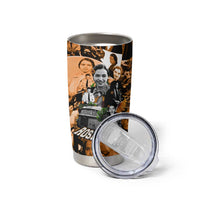 Rosa Parks Tumbler Cup Sepia Collage Design Civil Rights Icon I Believe There Is Only One Race Quote - Wonder Print Shop