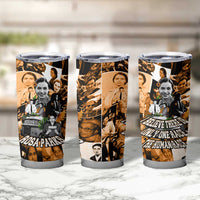 Rosa Parks Tumbler Cup Sepia Collage Design Civil Rights Icon I Believe There Is Only One Race Quote - Wonder Print Shop