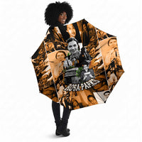 Rosa Parks Umbrella Sepia Collage Design Civil Rights Icon I Believe There Is Only One Race Quote - Wonder Print Shop