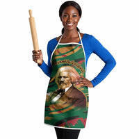 Frederick Douglass Apron Green Abstract Design Civil Rights Leader Quote on Race and Humanity - Wonder Print Shop