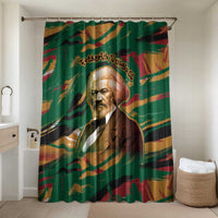 Frederick Douglass Bathroom Set Green Abstract Design Civil Rights Leader Quote on Race and Humanity - Wonder Print Shop