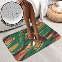 Frederick Douglass Bathroom Set Green Abstract Design Civil Rights Leader Quote on Race and Humanity - Wonder Print Shop