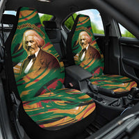 Frederick Douglass Car Seat Cover Green Abstract Design Civil Rights Leader Quote on Race and Humanity - Wonder Print Shop