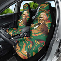 Frederick Douglass Car Seat Cover Green Abstract Design Civil Rights Leader Quote on Race and Humanity - Wonder Print Shop