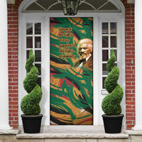 Frederick Douglass Door Cover Green Abstract Design Civil Rights Leader Quote on Race and Humanity - Wonder Print Shop