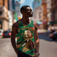 Frederick Douglass Men Tank Top Green Abstract Design Civil Rights Leader Quote on Race and Humanity - Wonder Print Shop