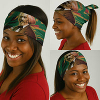 Frederick Douglass Neck Gaiter Green Abstract Design Civil Rights Leader Quote on Race and Humanity - Wonder Print Shop