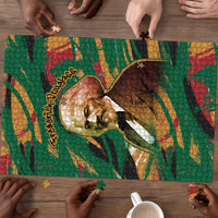 Frederick Douglass Puzzle Green Abstract Design Civil Rights Leader Quote on Race and Humanity - Wonder Print Shop