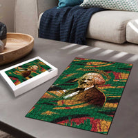 Frederick Douglass Puzzle Green Abstract Design Civil Rights Leader Quote on Race and Humanity - Wonder Print Shop