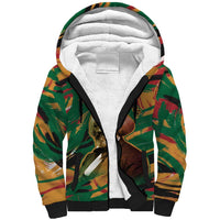 Frederick Douglass Sherpa Hoodie Green Abstract Design Civil Rights Leader Quote on Race and Humanity - Wonder Print Shop