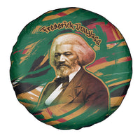 Frederick Douglass Spare Tire Cover Green Abstract Design Civil Rights Leader Quote on Race and Humanity - Wonder Print Shop