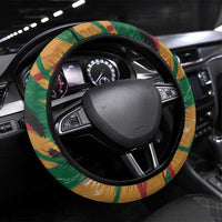Frederick Douglass Steering Wheel Cover Green Abstract Design Civil Rights Leader Quote on Race and Humanity - Wonder Print Shop