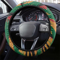 Frederick Douglass Steering Wheel Cover Green Abstract Design Civil Rights Leader Quote on Race and Humanity - Wonder Print Shop