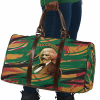 Frederick Douglass Travel Bag Green Abstract Design Civil Rights Leader Quote on Race and Humanity - Wonder Print Shop