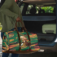 Frederick Douglass Travel Bag Green Abstract Design Civil Rights Leader Quote on Race and Humanity - Wonder Print Shop