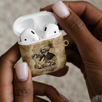 Frederick Douglass AirPods Case Sepia Newspaper Collage Civil Rights March Historic Quote Design - Wonder Print Shop