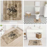 Frederick Douglass Bathroom Set Sepia Newspaper Collage Civil Rights March Historic Quote Design - Wonder Print Shop