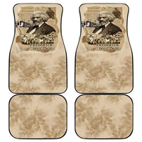 Frederick Douglass Car Mats Sepia Newspaper Collage Civil Rights March Historic Quote Design - Wonder Print Shop
