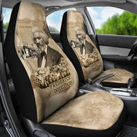 Frederick Douglass Car Seat Cover Sepia Newspaper Collage Civil Rights March Historic Quote Design - Wonder Print Shop
