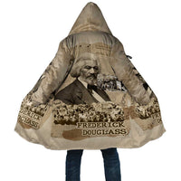 Frederick Douglass Cloak Sepia Newspaper Collage Civil Rights March Historic Quote Design - Wonder Print Shop