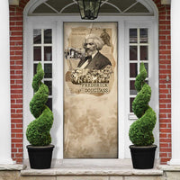 Frederick Douglass Door Cover Sepia Newspaper Collage Civil Rights March Historic Quote Design - Wonder Print Shop