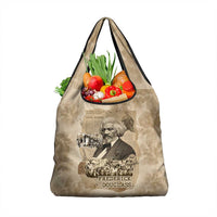 Frederick Douglass Grocery Bag Sepia Newspaper Collage Civil Rights March Historic Quote Design - Wonder Print Shop