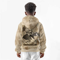 Frederick Douglass Kid Hoodie Sepia Newspaper Collage Civil Rights March Historic Quote Design - Wonder Print Shop