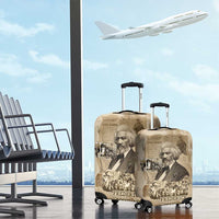 Frederick Douglass Luggage Cover Sepia Newspaper Collage Civil Rights March Historic Quote Design - Wonder Print Shop