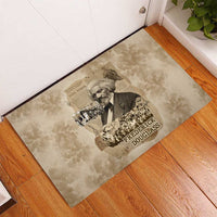 Frederick Douglass Rubber Doormat Sepia Newspaper Collage Civil Rights March Historic Quote Design - Wonder Print Shop