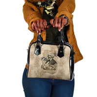 Frederick Douglass Shoulder Handbag Sepia Newspaper Collage Civil Rights March Historic Quote Design - Wonder Print Shop