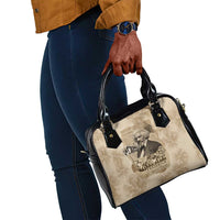 Frederick Douglass Shoulder Handbag Sepia Newspaper Collage Civil Rights March Historic Quote Design - Wonder Print Shop