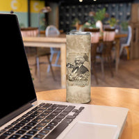 Frederick Douglass Skinny Tumbler Sepia Newspaper Collage Civil Rights March Historic Quote Design - Wonder Print Shop