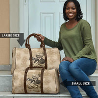 Frederick Douglass Travel Bag Sepia Newspaper Collage Civil Rights March Historic Quote Design - Wonder Print Shop
