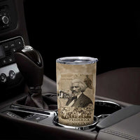 Frederick Douglass Tumbler Cup Sepia Newspaper Collage Civil Rights March Historic Quote Design - Wonder Print Shop