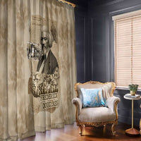 Frederick Douglass Window Curtain Sepia Newspaper Collage Civil Rights March Historic Quote Design - Wonder Print Shop