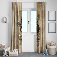 Frederick Douglass Window Curtain Sepia Newspaper Collage Civil Rights March Historic Quote Design - Wonder Print Shop