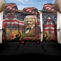 Frederick Douglass Back Car Seat Cover American Flag Background Powerful Quote Build Strong Children Civil Rights Tribute - Wonder Print Shop