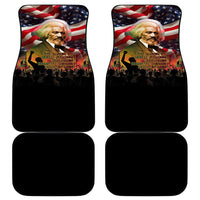 Frederick Douglass Car Mats American Flag Background Powerful Quote Build Strong Children Civil Rights Tribute - Wonder Print Shop