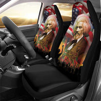 Frederick Douglass Car Seat Cover American Flag Background Powerful Quote Build Strong Children Civil Rights Tribute - Wonder Print Shop
