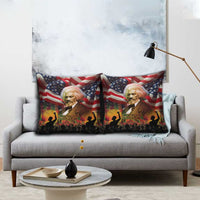 Frederick Douglass Pillow Cover American Flag Background Powerful Quote Build Strong Children Civil Rights Tribute - Wonder Print Shop