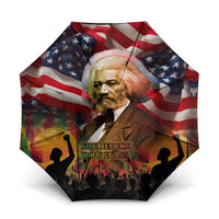 Frederick Douglass Umbrella American Flag Background Powerful Quote Build Strong Children Civil Rights Tribute - Wonder Print Shop