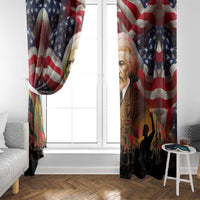 Frederick Douglass Window Curtain American Flag Background Powerful Quote Build Strong Children Civil Rights Tribute - Wonder Print Shop