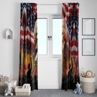 Frederick Douglass Window Curtain American Flag Background Powerful Quote Build Strong Children Civil Rights Tribute - Wonder Print Shop