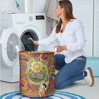 Free Your Mind Peace Love Collective Laundry Basket Psychedelic Hippie Vibes