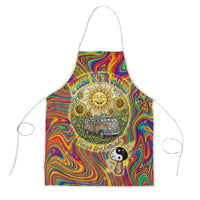 Free Your Mind Peace Love Collective Apron Psychedelic Hippie Vibes